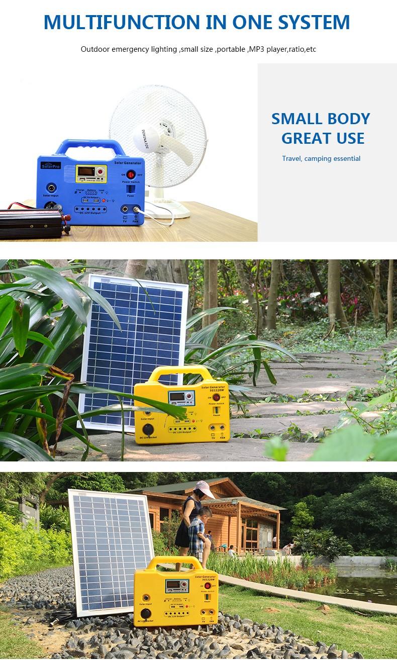 long lighting time portable solar generator kit 65ah high brightness for manyfacturer-3