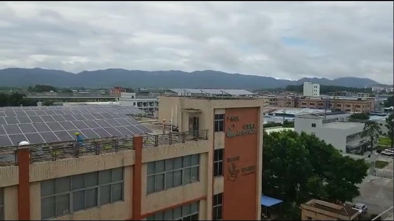 Panyu project supervising the system and structure ready to switch on in the grid